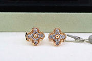 VCA | Diamond Vintage Alhambra Earrings In Gold - 2