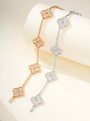 VCA | Diamond Vintage Alhambra Bracelet In Gold - 4