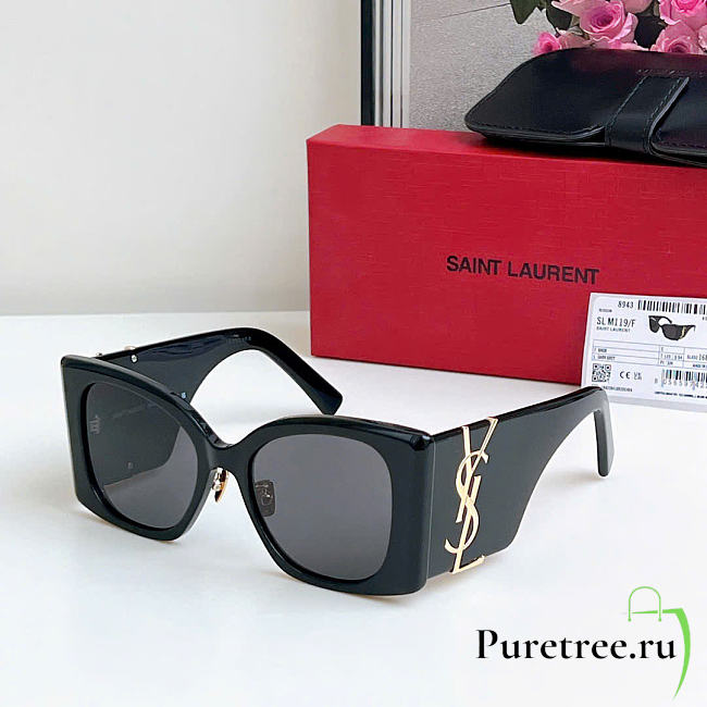 YSL | Saint Laurent Eyewear Blaze cat-eye Sunglasses Black - 1