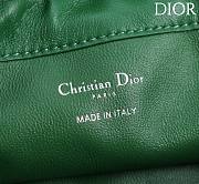 DIOR | Medium Sac Lady Bag Woven Calfskin In Green - 5