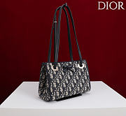 DIOR | Small Dior Promenade Shopping Bag Blue Dior Oblique Jacquard - 4