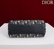 DIOR | Small Dior Promenade Shopping Bag Blue Dior Oblique Jacquard - 3