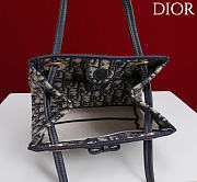 DIOR | Small Dior Promenade Shopping Bag Blue Dior Oblique Jacquard - 2