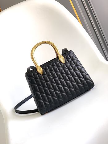 BVLGARI | Serpentine Duo Top Handle Bag In Black