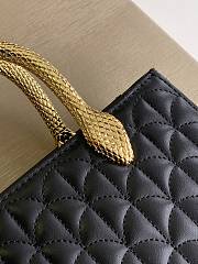 BVLGARI | Serpentine Duo Top Handle Bag In Black - 4