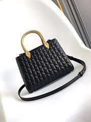 BVLGARI | Serpentine Duo Top Handle Bag In Black - 2