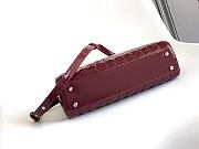 BVLGARI | Serpentine Duo Top Handle Bag In Burgundy - 5