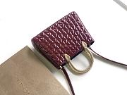 BVLGARI | Serpentine Duo Top Handle Bag In Burgundy - 4