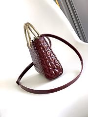 BVLGARI | Serpentine Duo Top Handle Bag In Burgundy - 2