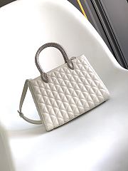 BVLGARI | Serpentine Duo Top Handle Bag In White - 1