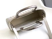 BVLGARI | Serpentine Duo Top Handle Bag In White - 4