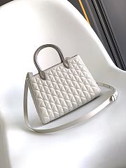 BVLGARI | Serpentine Duo Top Handle Bag In White - 3