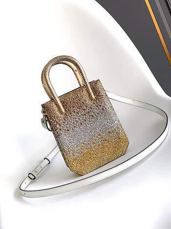 BVLGARI | Mini Crystal Dust Tote Silver