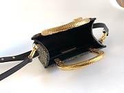 BVLGARI | Mini Crystal Dust Tote Shades Of Black Champagne Gold - 6