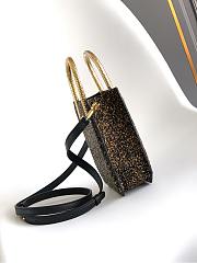 BVLGARI | Mini Crystal Dust Tote Shades Of Black Champagne Gold - 3