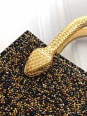 BVLGARI | Mini Crystal Dust Tote Shades Of Black Champagne Gold - 2