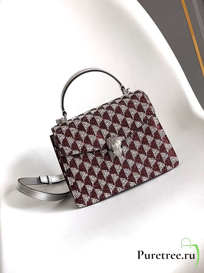 BVLGARI | Serpenti Forever Day-to-Night Shoulder Bag In Purple - 1