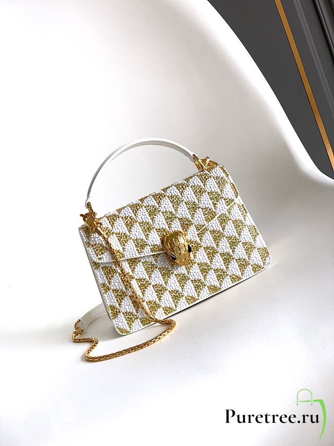 BVLGARI | Serpenti Forever Day-to-Night Shoulder Bag In Gold - 1