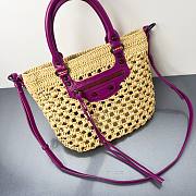 BALENCIAGA | Women's Le City Basket Small in Natural/purple - 6