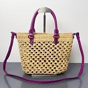 BALENCIAGA | Women's Le City Basket Small in Natural/purple - 4