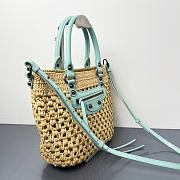 BALENCIAGA | Women's Le City Basket Small in Natural/mint - 6