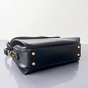 BALENCIAGA | Smooth Calfskin Medium Le 7 Shoulder Bag Black  - 4