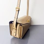 BALENCIAGA | Smooth Calfskin Medium Le 7 Shoulder Bag Beige - 6
