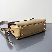 BALENCIAGA | Smooth Calfskin Medium Le 7 Shoulder Bag Beige - 4