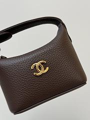 CHANEL | Super Mini lunchbox-style charm bag in brown - 4