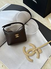 CHANEL | Super Mini lunchbox-style charm bag in brown - 3