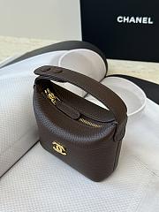 CHANEL | Super Mini lunchbox-style charm bag in brown - 2