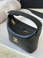 CHANEL | Super Mini lunchbox-style charm bag in black - 6