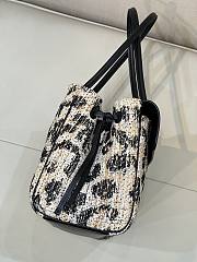 CHANEL | Small Shopping Bag Black & Cream Tweed - 2