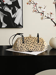 CHANEL | Pony Hair Cheetah Print Pretty CC Clutch With Strap Light Beige Black - 2
