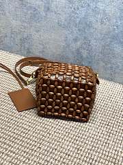 YSL | Le 5 A 7 Beaded Wood Hobo Bag Brown - 6