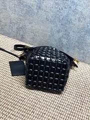 YSL | Le 5 A 7 Beaded Wood Hobo Bag Black - 3