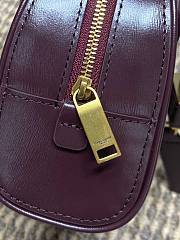 YSL | Burgundy Mini SAC DE JOUR boston in BOX SAINT LAURENT - 5
