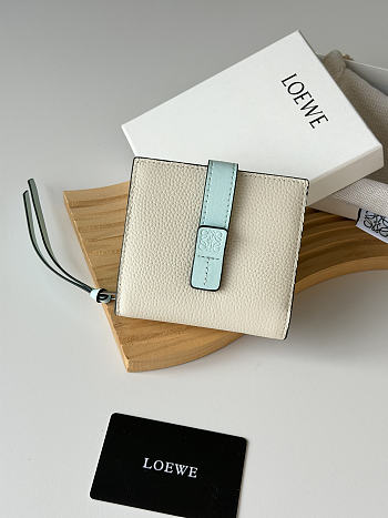 LOEWE | Leather Vertical Wallet Off White 