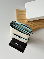 LOEWE | Leather Vertical Wallet Off White  - 6