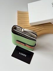 LOEWE | Leather Vertical Wallet Green - 5