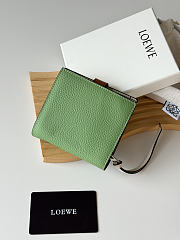 LOEWE | Leather Vertical Wallet Green - 4