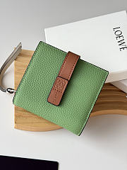 LOEWE | Leather Vertical Wallet Green - 3