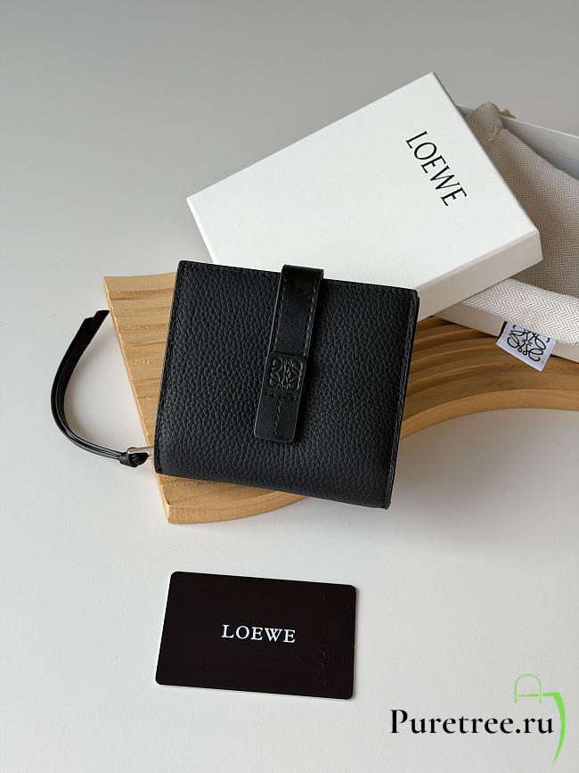LOEWE | Leather Vertical Wallet Black - 1