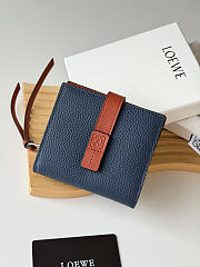 LOEWE | Leather Vertical Wallet Dark Blue - 5