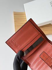 LOEWE | Leather Vertical Wallet Dark Blue - 4
