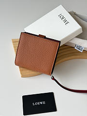 LOEWE | Leather Vertical Wallet Brown - 5