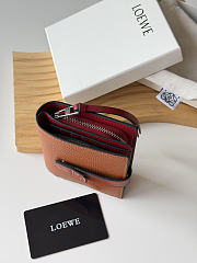 LOEWE | Leather Vertical Wallet Brown - 4