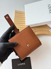 LOEWE | Leather Vertical Wallet Brown - 2