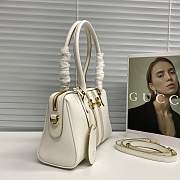 GUCCI | 28 Borsetto boston bag white leather - 4