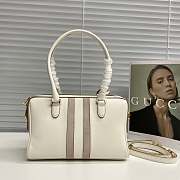 GUCCI | 28 Borsetto boston bag white leather - 3